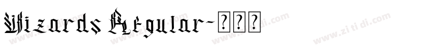 Wizards Regular字体转换
